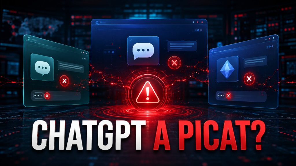 ChatGPT, Claude și Grok afectate de o pană AI pe 3 septembrie 2026
